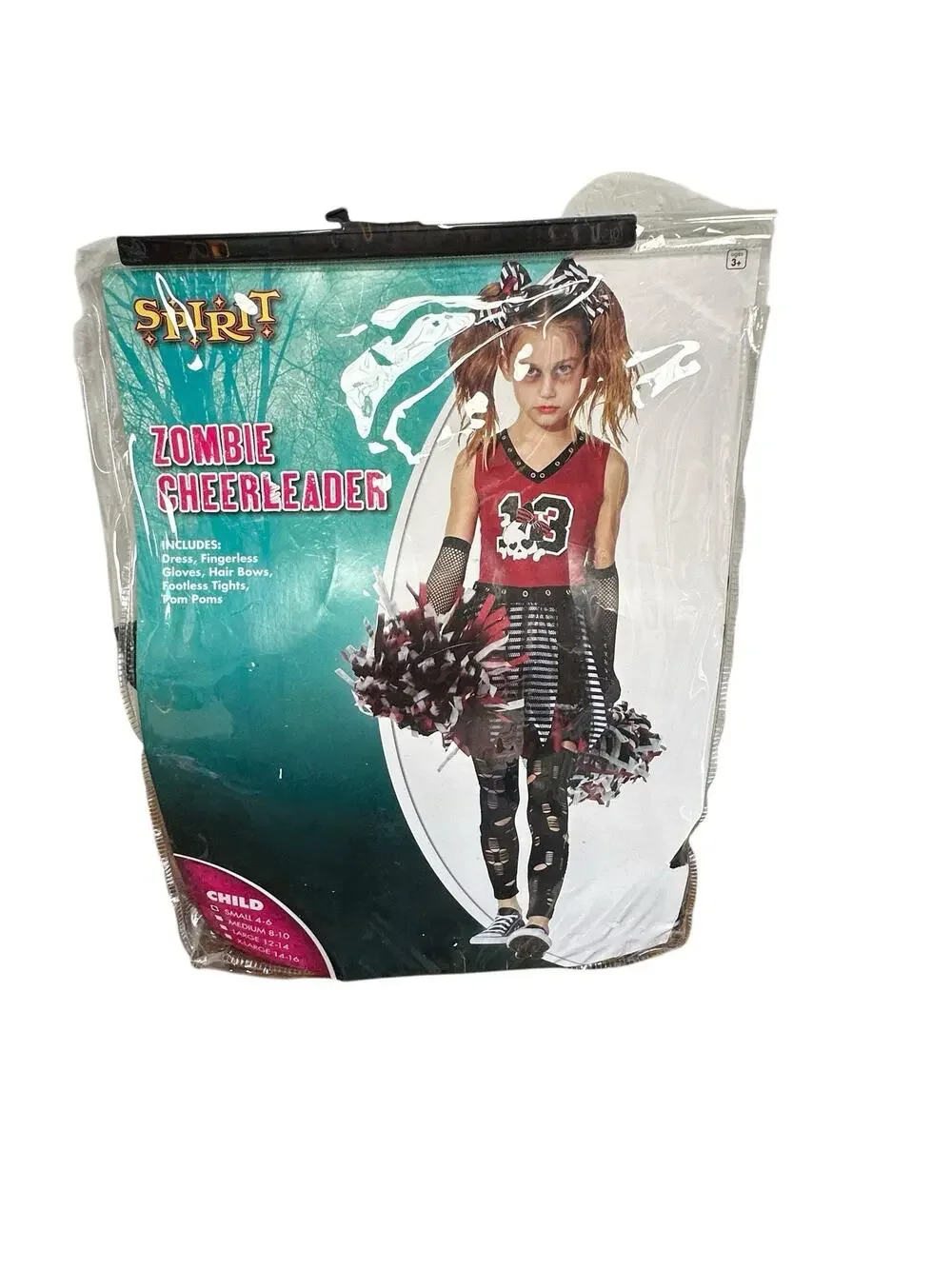 Spirit Halloween Girl’s Zombie Cheerleader Costume Size Small (4-6) - Picture 1 of 8